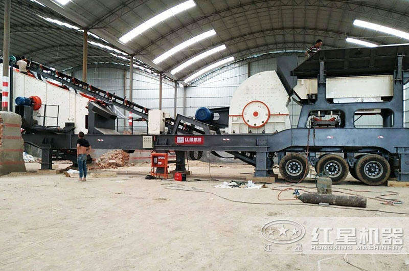 移動式錘破機占地面積小，減少投入成本5%